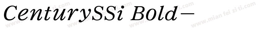 CenturySSi Bold字体转换